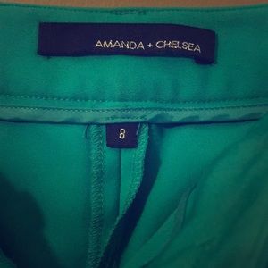Green ankle pant size 8